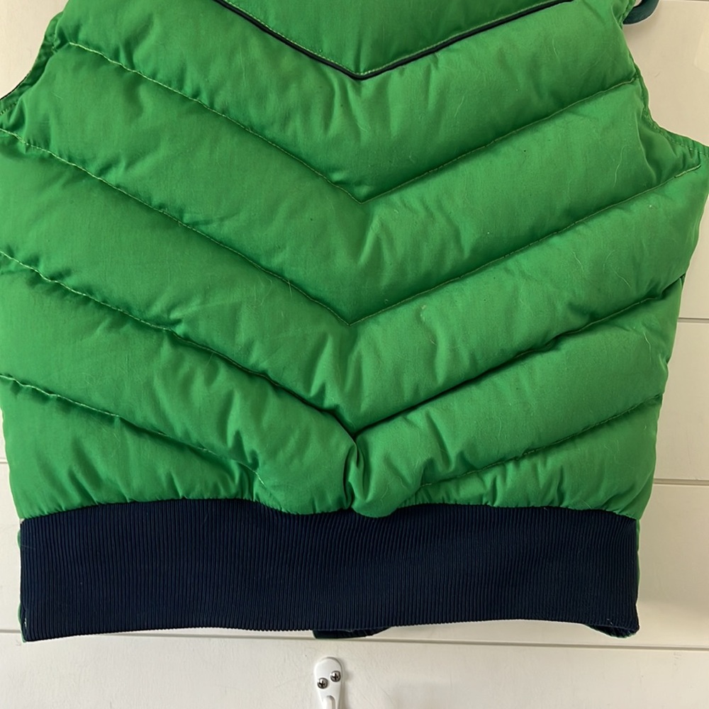 Vintage Green Puffer Vest for Women - Picture 10 of 16